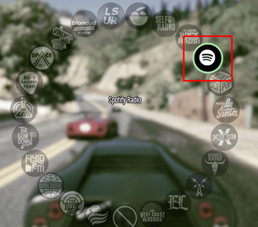 Spotify in GTA V Online and GTA V game